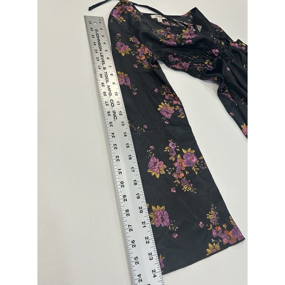 Midi Dress Flowy sleeves Sophisticated Floral Design Women's Size S - Picture 8 of 8